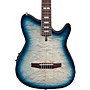 Ibanez FRH20QMN Quilted Maple Top Nylon-String Acoustic-Electric Guitar Cosmic Blue Sunburst