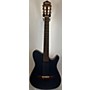 Used Ibanez FRHN10 Classical Acoustic Electric Guitar BLUE METALLIC