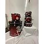 Used PDP by DW FS SERIES BIRCH Drum Kit CHERRY BLACK FADE