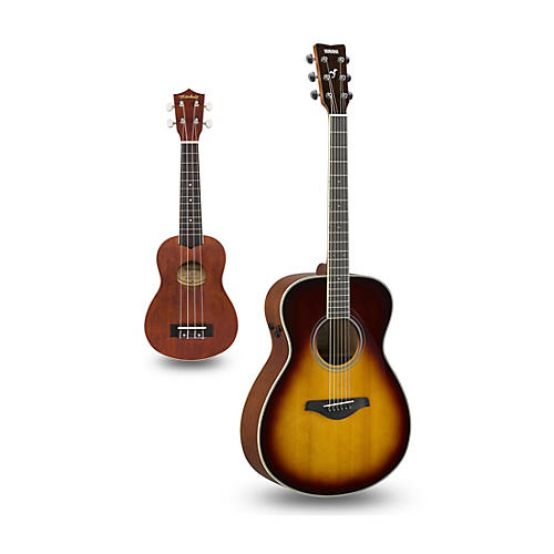 FS-TA TransAcoustic Concert Acoustic-Electric Guitar and Ukulele Package