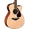 FSX700SC Solid Top Concert Cutaway Acoustic-Electric Guitar Level 1 Natural