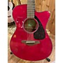 Used Yamaha FSX800C Acoustic Electric Guitar Trans Red