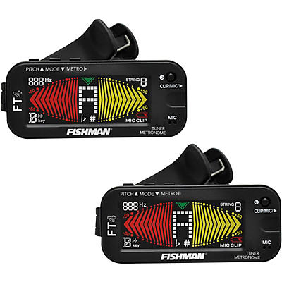 Fishman FT-4 Clip-On Digital Tuner and Metronome 2-Pack