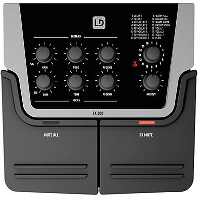 LD Systems FX300 Vocal Effects Processor With 2-Channel Pedal