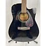 Used Yamaha FX335C Acoustic Electric Guitar Black