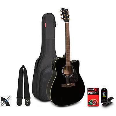 Yamaha FX335C Dreadnought Acoustic-Electric Guitar Pack -