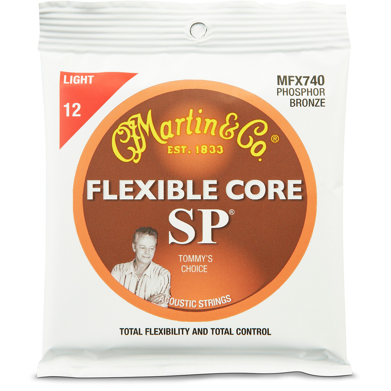 Martin FX740 SP Flexible Core Phosphor Bronze Light Acoustic Guitar