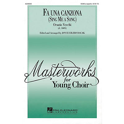Hal Leonard Fa Una Canzona SSAB arranged by Joyce Eilers