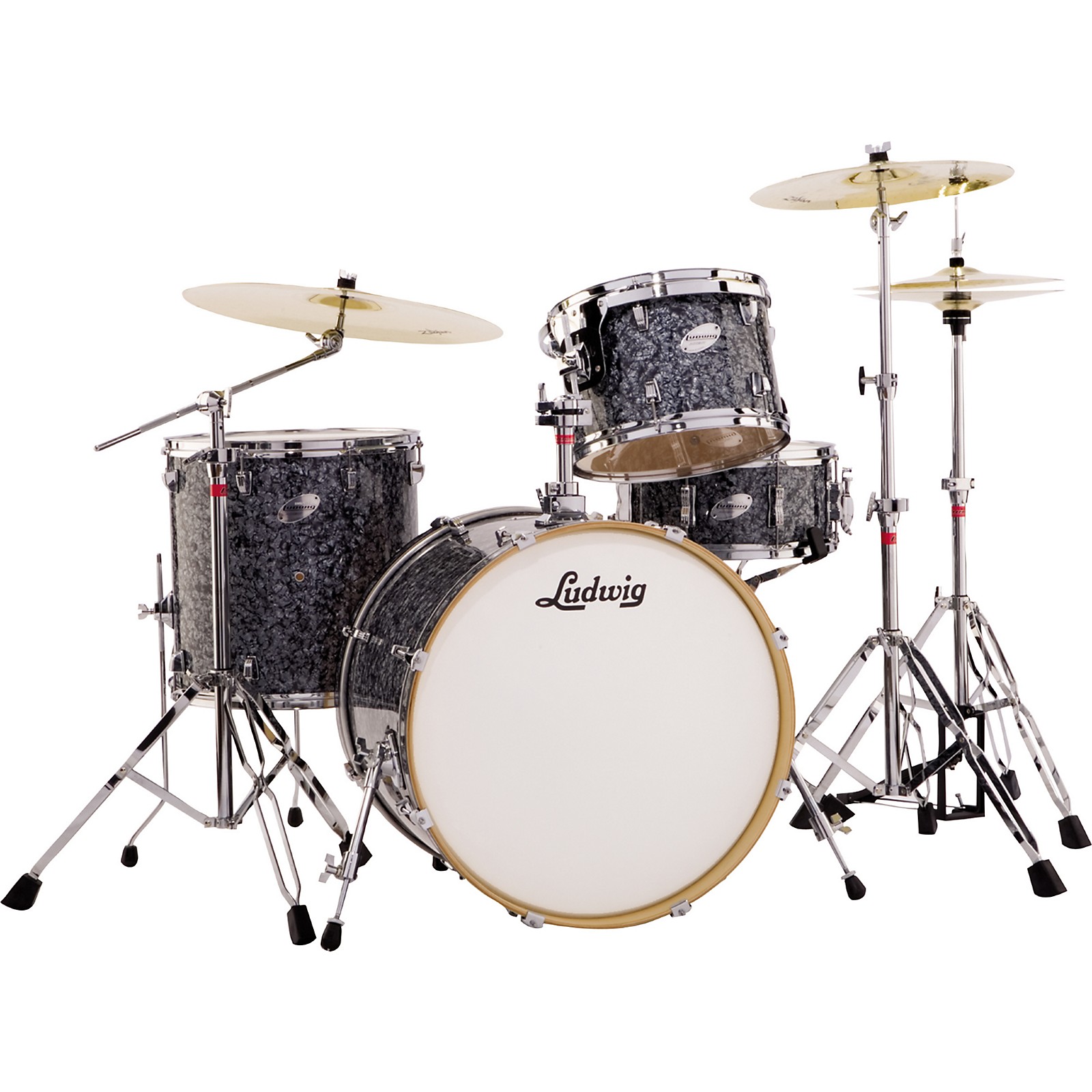 Ludwig Fab 4 Accent Series 4-Piece Drum Set with Hardware | Musician's ...