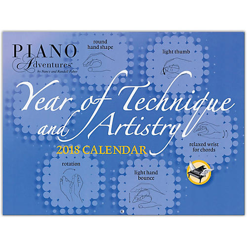 Faber Piano Adventures Year of Technique & Artistry 2018 Calendar