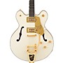 Gretsch Guitars Falcon Center Block LTD Double-Cut with String-Thru Bigsby Electric Guitar Vintage White