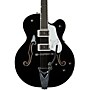 Gretsch Guitars Falcon Hollow Body with String-Thru Bigsby Electric Guitar Black JT24072471