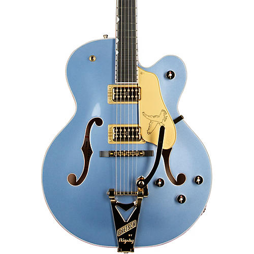 Gretsch Guitars Falcon Hollow Body with String-Thru Bigsby Electric Guitar Cerulean Smoke