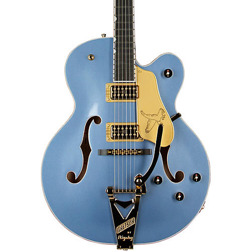 Gretsch Guitars Falcon Hollow Body with String-Thru Bigsby Electric Guitar Cerulean Smoke