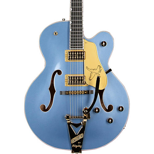 Gretsch Guitars Falcon Hollow Body with String-Thru Bigsby Electric Guitar Cerulean Smoke