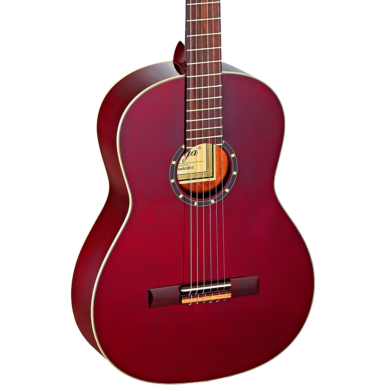 Ortega Family Series Pro R131SNWR Slim Neck Classical Guitar Transparent Wine Red Musician's