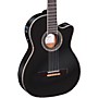 Open-Box Ortega Family Series Pro RCE145BK Thinline Acoustic-Electric Nylon Guitar Condition 2 - Blemished Gloss Black 197881367282