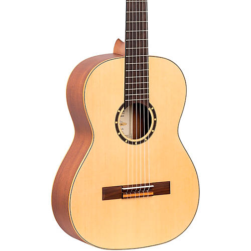 Ortega Family Series R121 7/8 Size Left-Handed Nylon-String Classical Guitar Natural Matte