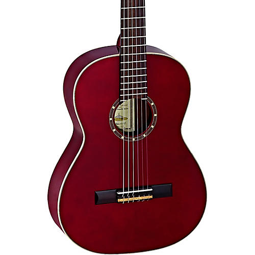 Ortega Family Series R121-7/8WR 7/8 Size Classical Guitar Transparent Wine Red 0.875
