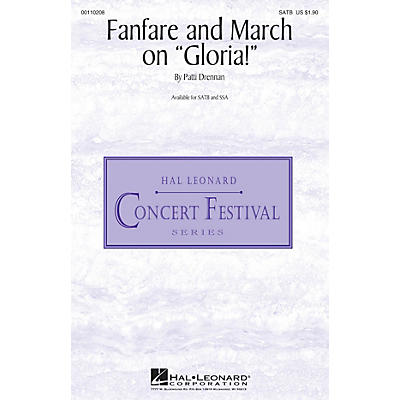 Hal Leonard Fanfare and March on Gloria! SATB composed by Patti Drennan