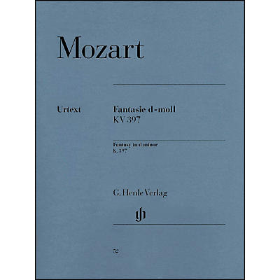 G. Henle Verlag Fantasy D Minor K397 (385G) By Mozart