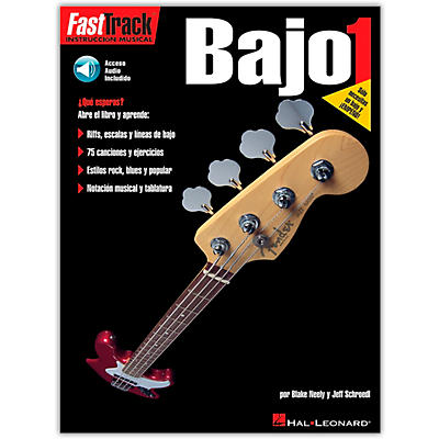 Hal Leonard Fast Track Method Bajo 1 - Spanish Edition (Book/Online Audio)