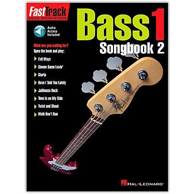 Hal Leonard FastTrack Bass Songbook 2, Level 1 (Book/Online Audio)