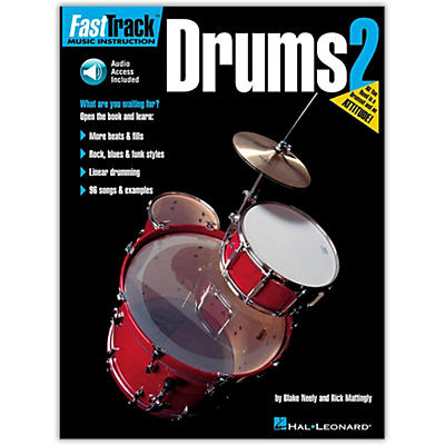 Hal Leonard FastTrack Drum Method Book 2 (Book/Audio Online)