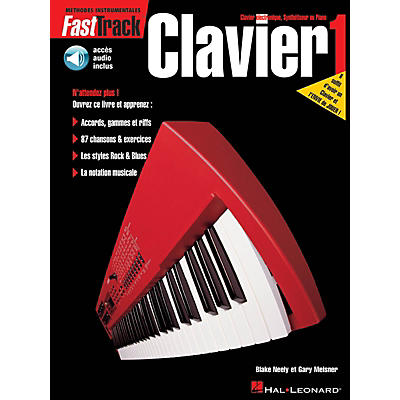 Hal Leonard FastTrack Keyboard Method - Book 1 - French Edition Fast Track Music Instruction BK/Audio Online