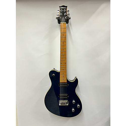 Silvertone Fastback Solid Body Electric Guitar Blue