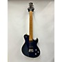 Used Silvertone Fastback Solid Body Electric Guitar Blue