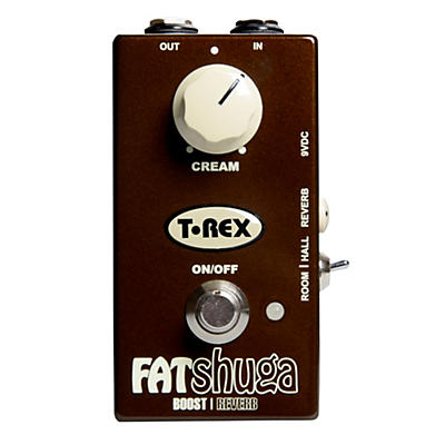 T-Rex Engineering Fat Shuga Boost with Reverb Guitar Effects Pedal