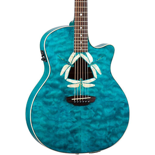 Fauna Dragonfly Acoustic-Electric Guitar Quilted Maple Top