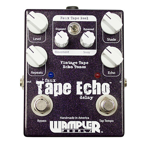 Faux Tape Echo/Delay With Tap Tempo Guitar Effects Pedal