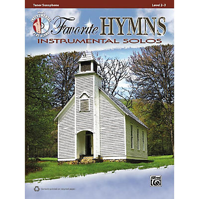 Alfred Favorite Hymns Instrumental Solos Tenor Sax Book & CD