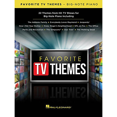 Hal Leonard Favorite TV Themes Big Note Piano Songbook