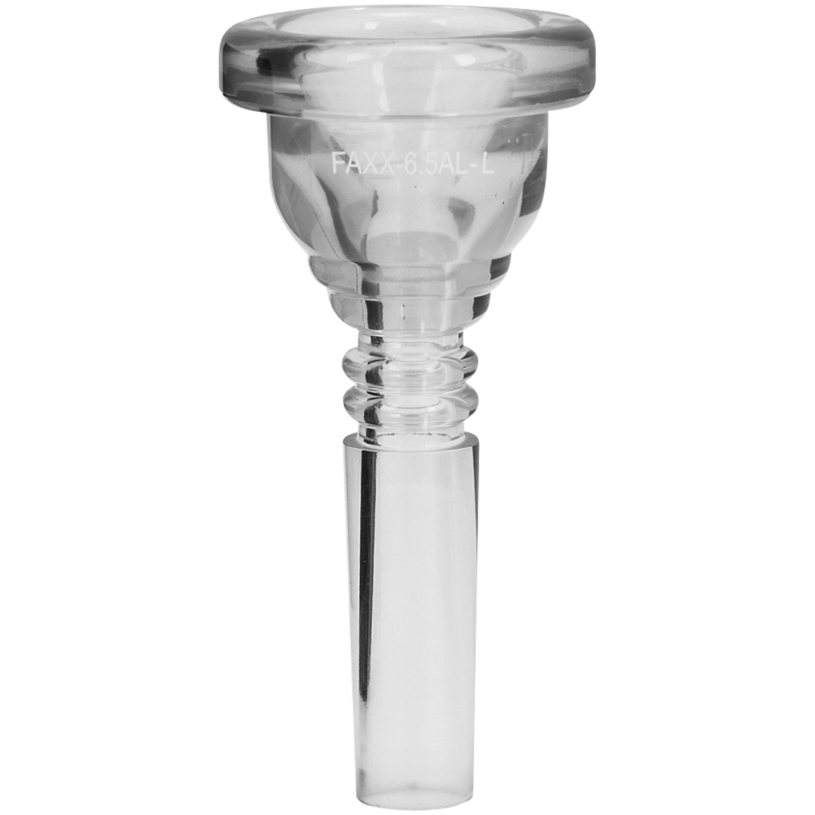 Faxx Faxx Plastic Trombone Mouthpiece Large Shank Clear 6.5AL