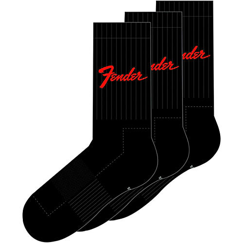 Perri's Fender Classic Crew Socks Black/Red