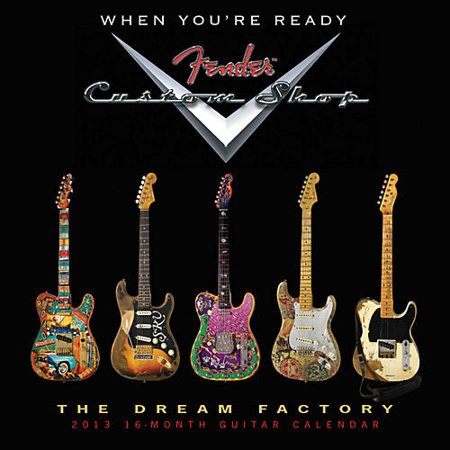 Fender Custom Shop 2013 16-Month Guitar Wall Calendar
