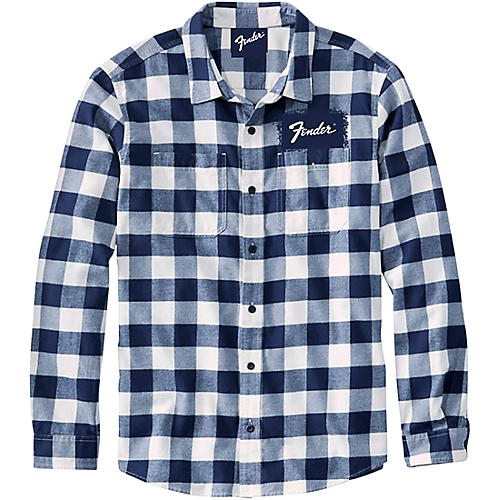 Fender Fender Flannel Shirt Large Blue