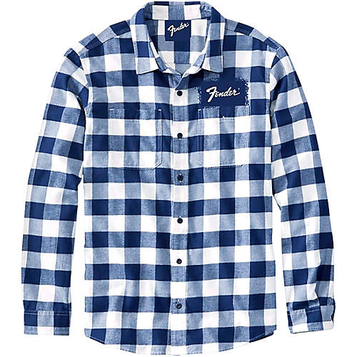 Fender Fender Flannel Shirt Medium Blue