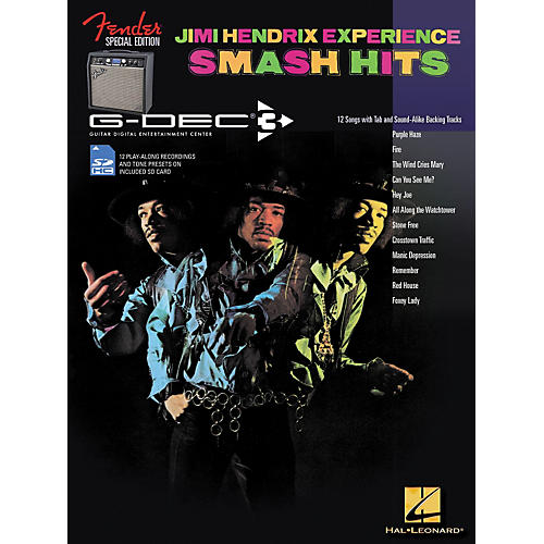 Fender G-Dec Jimi Hendrix Smash Hits Guitar Play-Along Songbook/SD Card