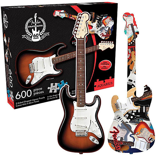 Fender Guitar Shape - 600 Piece Two Sided Jigsaw Puzzle
