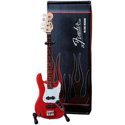 Axe Heaven Fender Jazz Bass Classic Red Miniature Guitar Replica Collectible