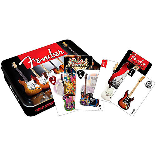 Fender Playing Cards 2 DECK SET GIFT TIN