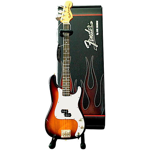 Axe Heaven Fender Precision Bass Sunburst Miniature Guitar Replica Collectible Condition 1 - Mint