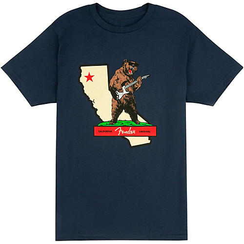 Fender Fender Rocks Cali T-Shirt XX Large Navy