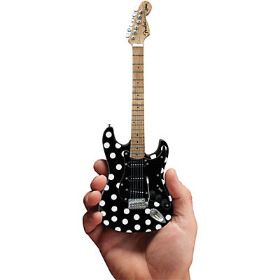 Axe Heaven Fender Stratocaster -  Black - Polka Dots Officially Licensed Miniature Guitar Replica