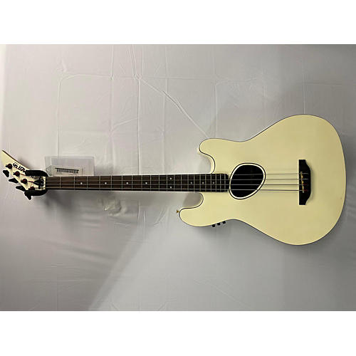 Kramer Ferrington Acoustic Bass Guitar Antique White