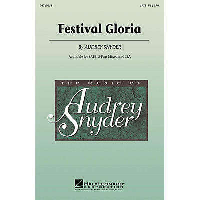 Hal Leonard Festival Gloria 3-Part Mixed Composed by Audrey Snyder